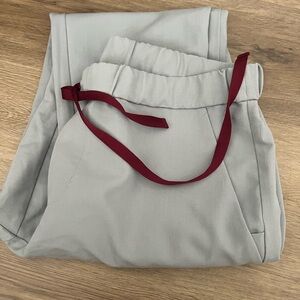 FIGS WOMEN’s Scrub Pants Heather Grey High Low Bottom Hem Size M